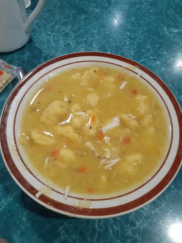 Chicken Dumpling Soup Included with Gyro Platter